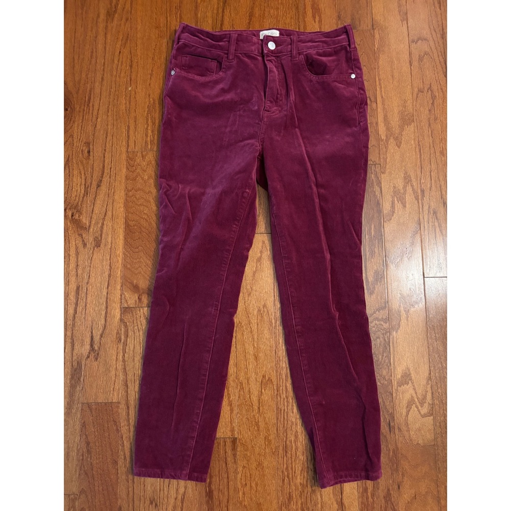 Pilcro Hot Pink Corduroy High Rise Skinny Pants Size 30